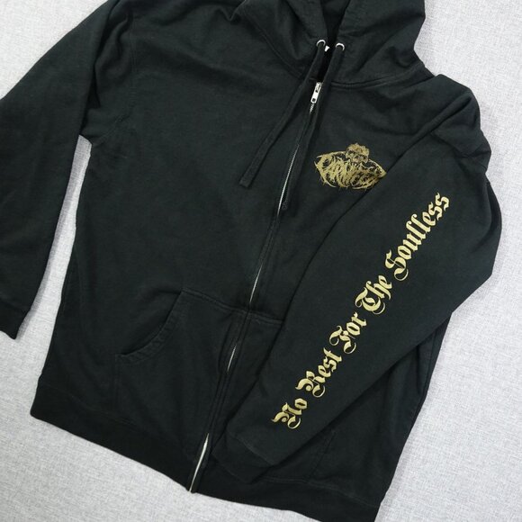 Carnifex Bury Me In Blasphemy Zip Hoodie Black Deathcore Band Sweatshirt XL - Picture 4 of 5